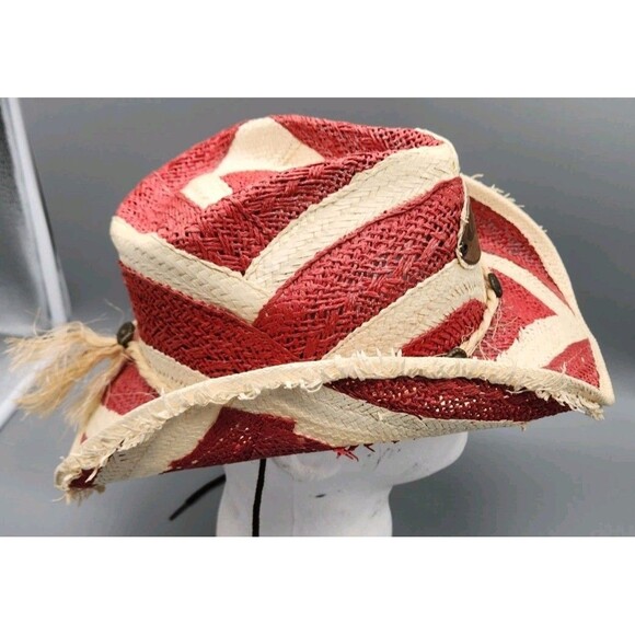 Corona Western Straw Hat Charlie Hats Made in Mexico Size Medium Cowboy - Picture 4 of 16